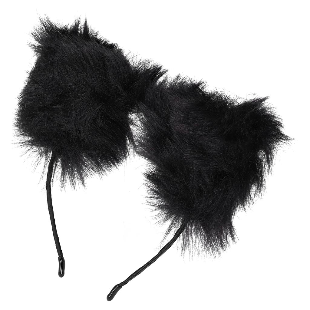 Artificial Furry Cat Ears Headband Women Headwear Hairband for Party Cosplay Daily Life