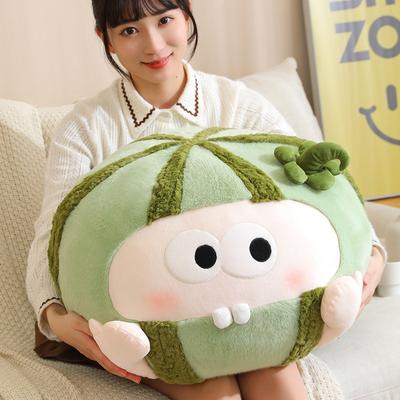 Creative Melon-eating Crowd Plush Toy Fruit Series Watermelon Doll Pillow Sofa Cushion Background Ornament Gift