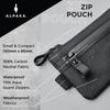 Alpaka-Beutel, Mini-Tasche, Geldbörse, Tasche in Tasche, Beutel, Reisetasche, Business, wasserabweisend, Reißverschlusstasche [ALPAKA] (Schwarz VX21)