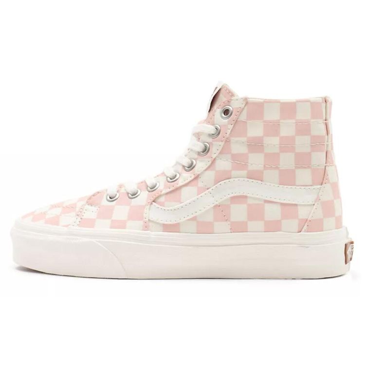 Vans Sk8 Casual Checkerboard High-Top Skate Shoes Unisex Sneakers Pink White VN0A4U169FP