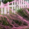 Stretchable Spider Cobwebs Pink Fake Spider Web Scary Cotton Cobweb  Indoor Outdoor