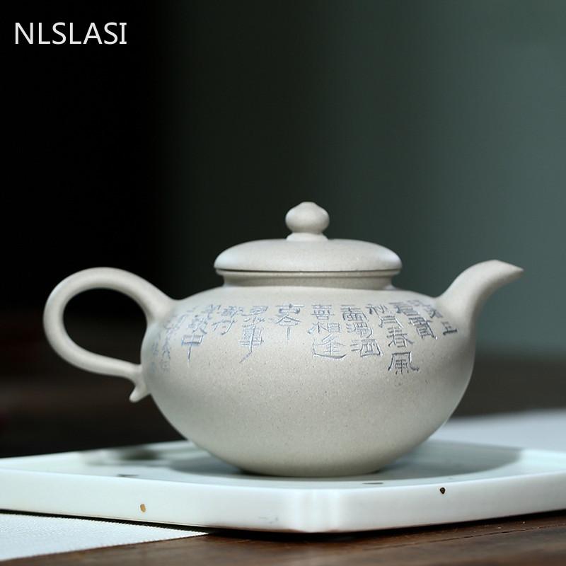 Handmade Purple Clay Teapot Yixing Boutique Tea Pot Beauty Kettle Home Teaware Chinese Tea Ceremony Customized Gifts 260ml