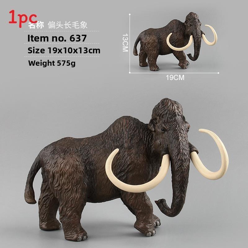 Mammuthus Primigenius Pvc Wildlife Model Figurine For Educational Display And Collectors