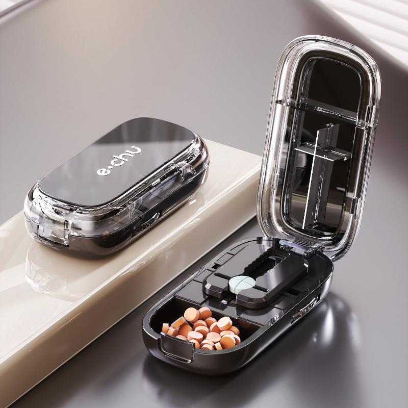 Quartering One-Third Pill Cutter Storage Box Portable Drug Tablet Medicine Dustproof Divider Organizer Crusher Pill Cutter