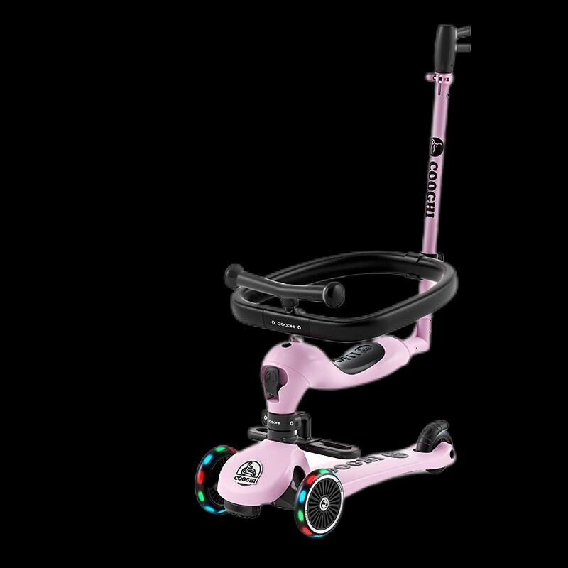 COOGHI 4-in-1 Toddler Scooter with Luminous Wheels