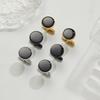 1Pair Light Luxury Versatile Shirts Round Cufflinks For Men Shirt Cuffs Nail Bridegroom Suit Sleeve Clothing Accessories Gifts