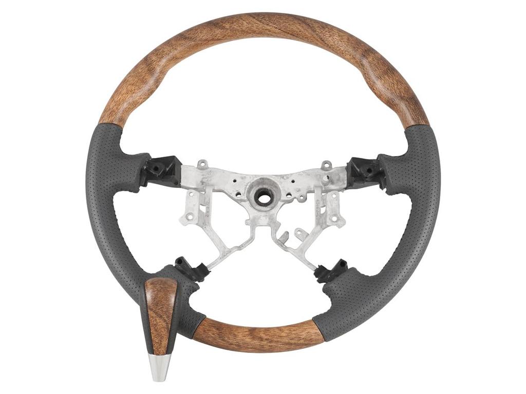 Standard Steering Wheel and Shift Knob Set for Toyota Hiace 200 Series and 3rd TRISTAR'S (1st, 2nd, Generation) (Classic Wood/Natural Wood)