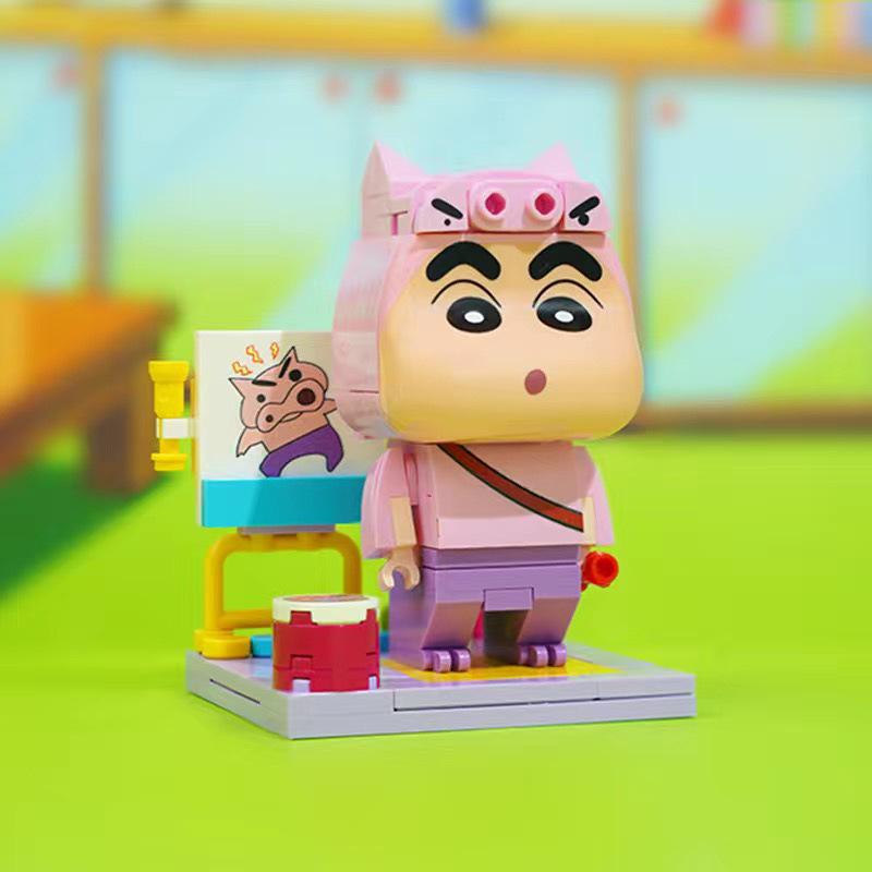Keeppley Crayon Shin-chan Action Kamen Car Collectible Anime Figurine - Toy Gift for Children 20617.