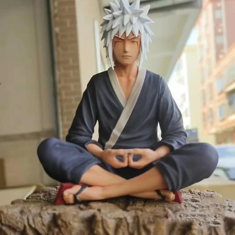 

15cm Anime Jiraiya Shippuden Figurine Model GK Naruto Action Figure LF Jiraiya Figures Sitting Statue PVC Collectible Dolls Playthings
