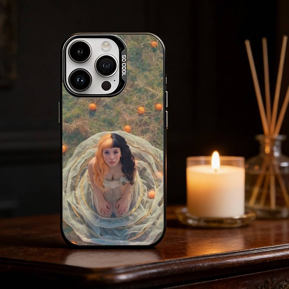Girl Singer M-Melanie Martinez Phone Case For iPhone 17,16,15,14,13,12,11,Pro Max,Plus Candy Silver Cover