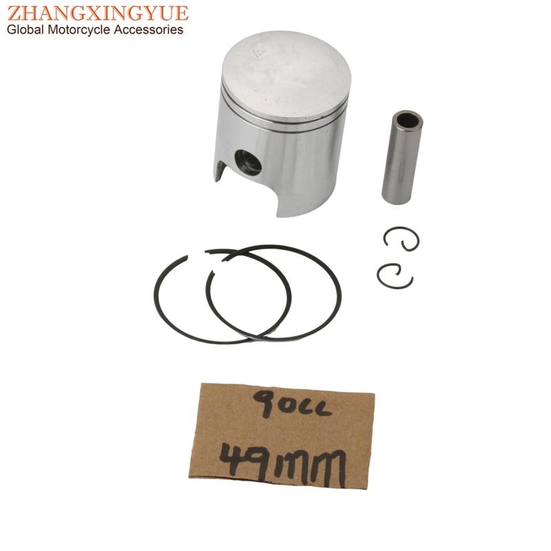 50cc 70cc 90cc 40.3mm 47mm 49mm Piston Kit For CH Racing WSM WXE 50 2003-2005 AM6 2-Stroke Minarelli Engine