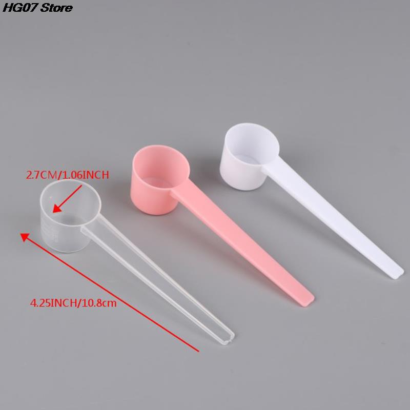 10Pcs 5g Reusable Food Grade Spoon Plastic Measuring Scoop PP Measure Spoon Milk Coffee Teaspoon Milk Powder Kitchen