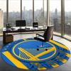 Golden State Warriors (1) Round Office Rug Decorative Floor Rug for Office Bedroom Living Room and Home Space