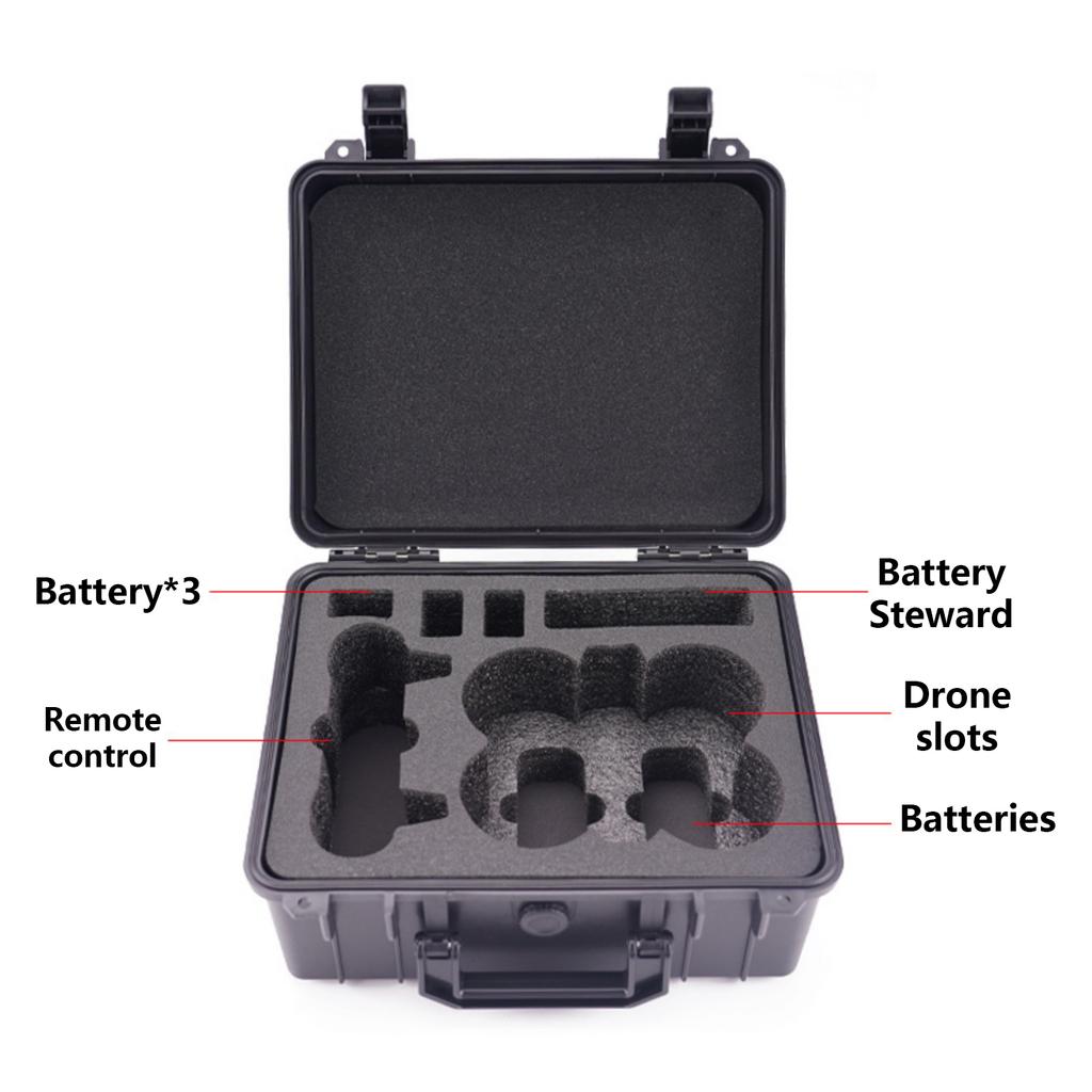 Universal Drones Carrying Case, Lightweight Foam Padded, Waterproof and Impact Resistant for Flight Outdoor Use