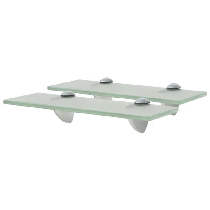 VidaXL Étagères murales 2 pcs Verre 30 x 10 cm 8 mm
