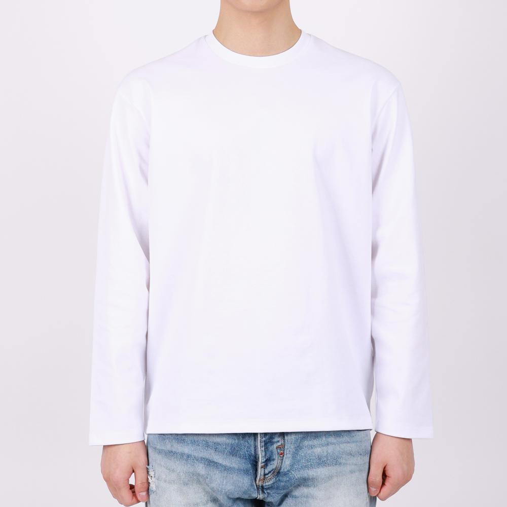 IKALOOK Cool Round Semi-Overfit Long Sleeve T-Shirt Tee170