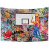"Urban MVP" Buntes Basketball-Wandteppich - Perfekt für kühne, einzigartige, stilvolle & lebendige Wohnkultur mit künstlerischem Charme