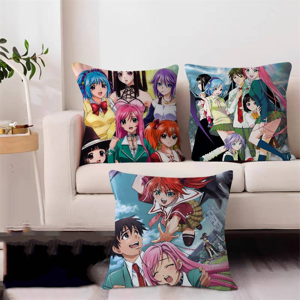 Anime R-Rosario Vampire Maple Design Cushion Cover Happy Autumn Harvest Decor Holiday Decorati Pillow Cover