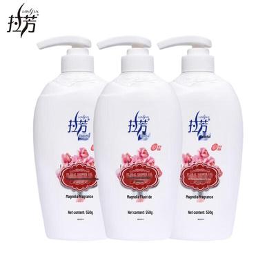 Laofang Family Gel Doccia Idratante alla Magnolia Confezione da 3 (550g Ciascuno)
