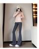Chic High-Waisted Micro-Flare Yoga Pants - Slimming & Hip-Lifting Base Layer for Women (Spring/Autumn 2026)