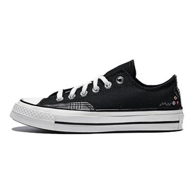 Chuck Taylor 70S Seasonal Comfortable Versatile Durable Low-Top Canvas Shoes Women Sneaker Black A15549C