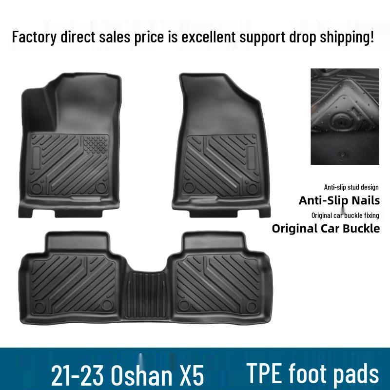Eco-Friendly TPE Floor Mats for 2021-2023 Oshan X5: Upgraded, Anti-Slip, Easy-to-Clean Interior Modification