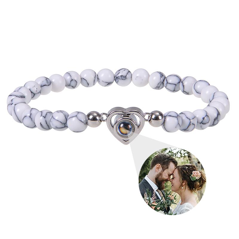 Individuelles Armband mit Bild innen Personalisierte Projektionsarmbänder mit Fotos Armband mit Foto Personalisierte Gedenkgeschenke