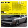 Fog Light Cover Set For 2015- Dodge Challenger Left Right Side Bumper Black