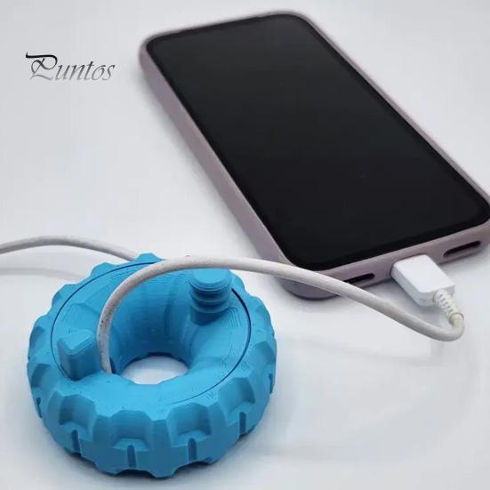 Cord Organizer Donut Shaped Cable Earbud And Charging Electronic Keeper Winder Portable Management for Home Office Travel USB