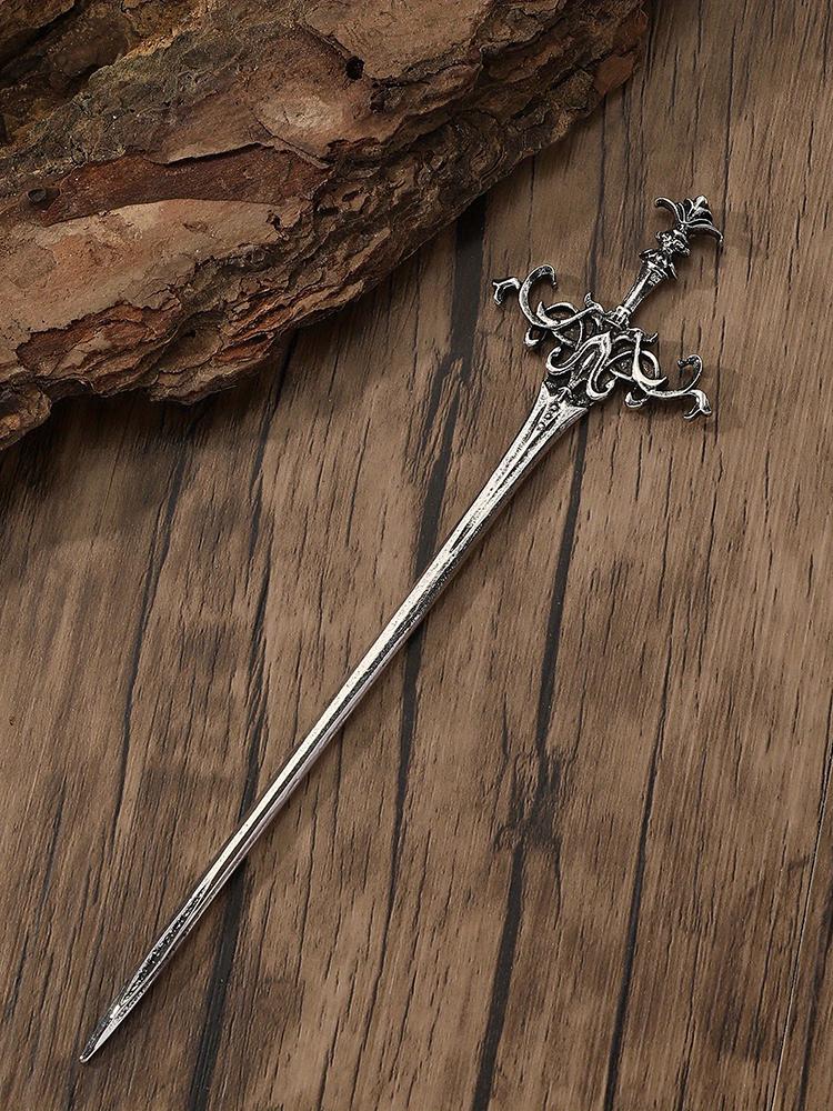 Viking Wave Sword Retro Hairpin Fashion Easy To Match Hair Accessories Scandinavian Norwegian Style Theme Party Birthday Gift