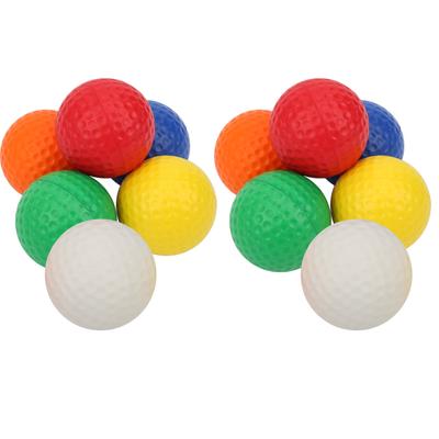 12 Piezas Pelota de Golf PU Pelota de Espuma Suministro Blanco Rojo Naranja Amarillo Verde Azul