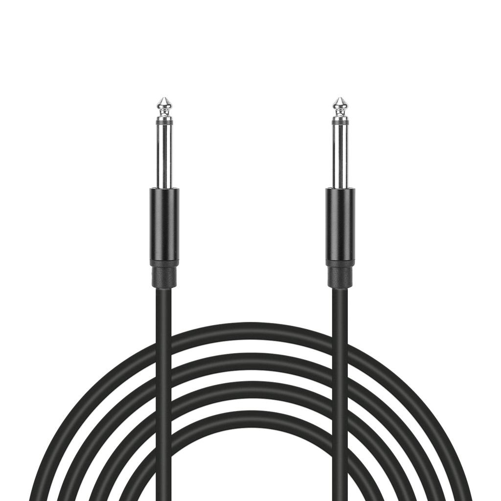 Guitar Cable 6.35mm Mono Sound Cable Dual Straight Plug Professional Copper   Waterproof for Music Instrument Stage Performance