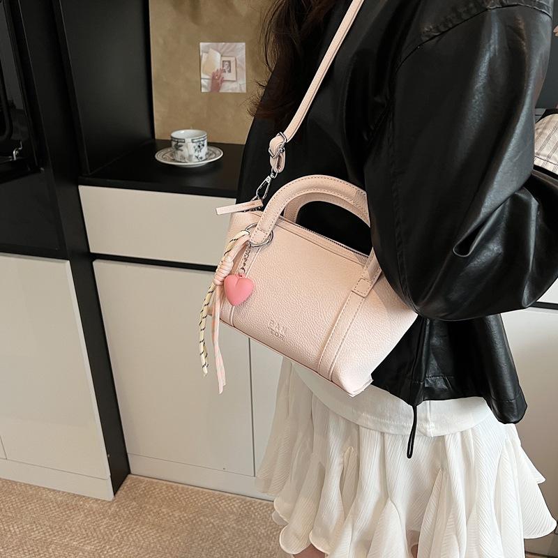 Trend Lychee Pattern Large-Capacity Handbag Women'S High-End Sense Of Leisure Commuting Shoulder Messenger Bag