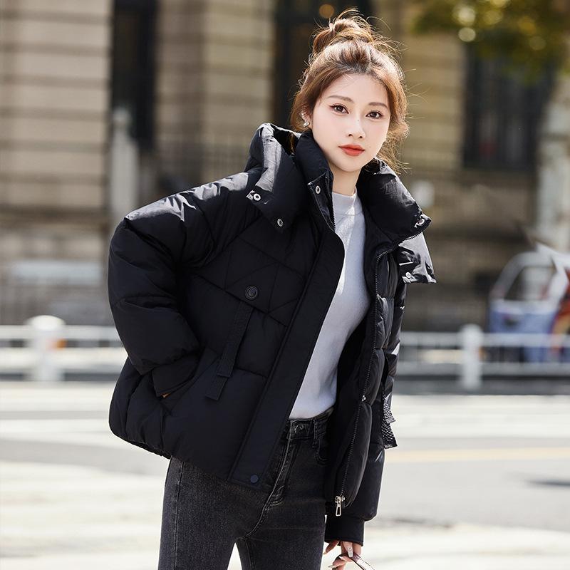 Hooded Short Loose Thick Warm Jacket