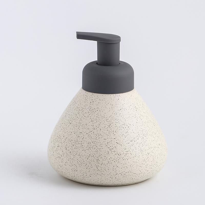 

Ceramic Foam Soap Dispenser Bottle Kitchen Hand Sanitizer Bottle Shampoo Body Wash Lotion Bottle Customizable logo for hotels