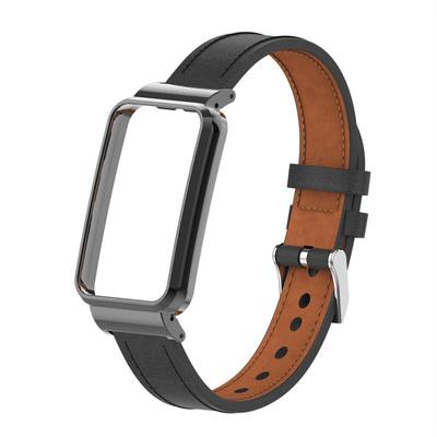 Per Mi Band 7 Pro Accessori per braccialetti con cinturino di ricambio in pelle con struttura in metallo per Xiaomi Mi Smart Band 7 Pro