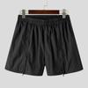 INCERUN Men Elastic Waist Zipper Split Shorts Sport Homewear Mini Pants