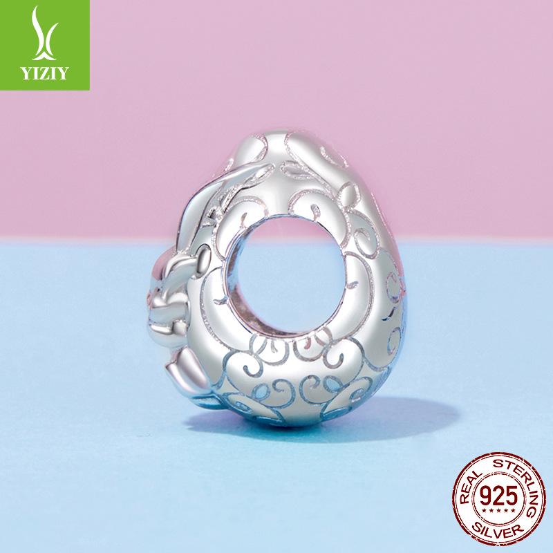 Source 925 Silver Easter Bunny Egg Diy Bracelet String Beads