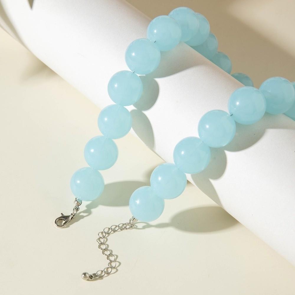 Exaggerated Colourful Choker Elegant Round Necklace Fashion Bohemia Bead Necklace Women Fashion