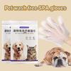 1-6Bag Pet Wipes Gloves Dog Clean Spa Leave-In Deodorizing Dry Cleaning Cat Wipes For Dogs And Cats, Bath Gloves, Cleaning Suppl