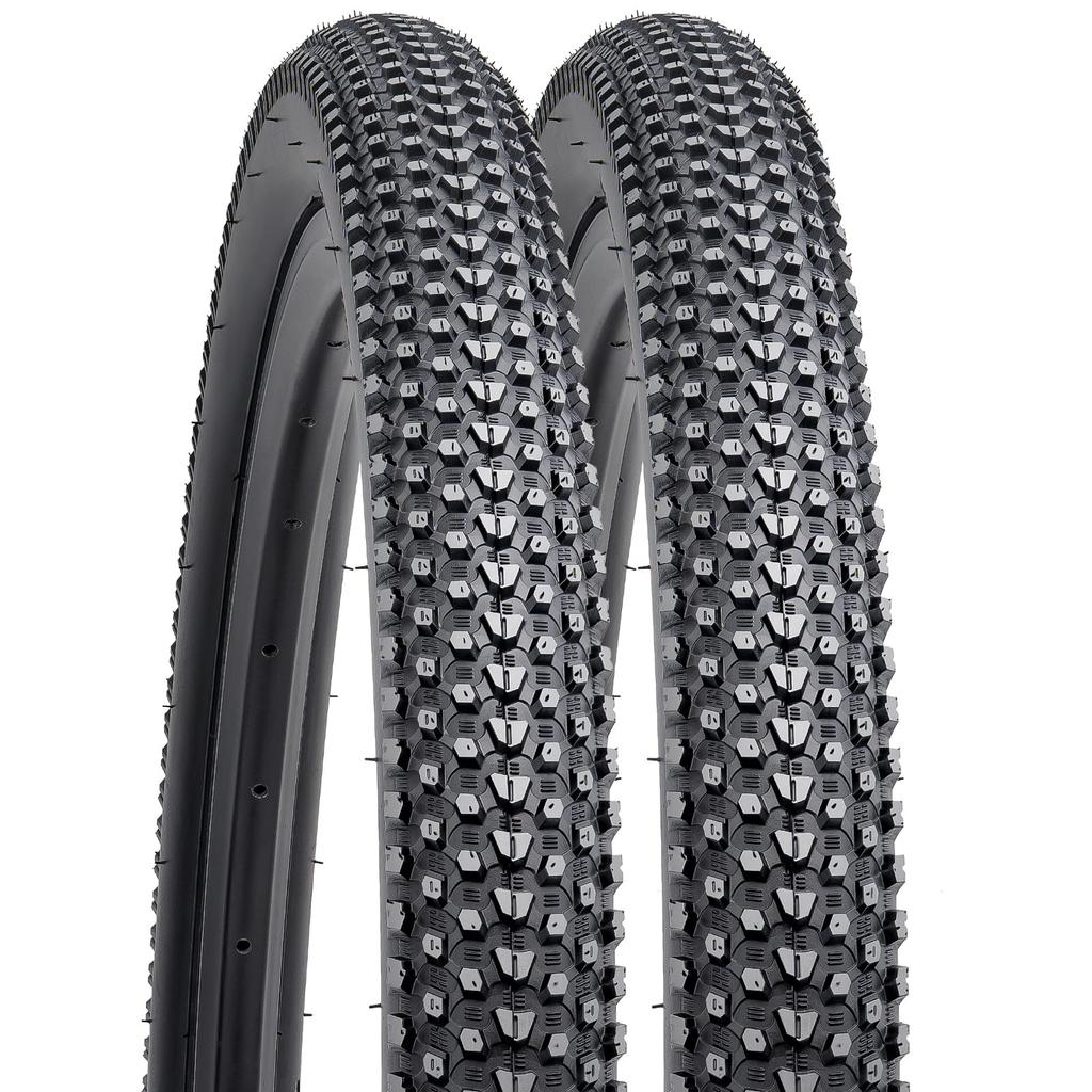 YunSCM Two 27.5 x 2.10 Tires, 27.5x2.10 52-584, Bicycle Tires, Suitable for 27.5" 2.10 Mountain Bikes and Cross Bikes, Y-038-A