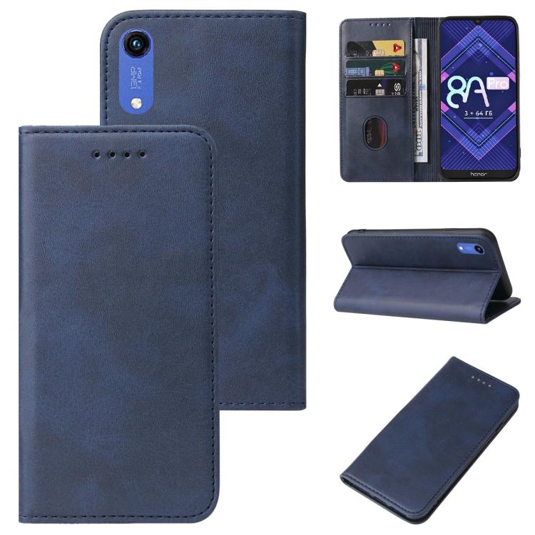 For Honor 8A Pro Magnetic Closure Leather Phone Case