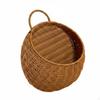 Woven Wall Basket Farmhouse with Handle Rustic for Kitchen, Entryway