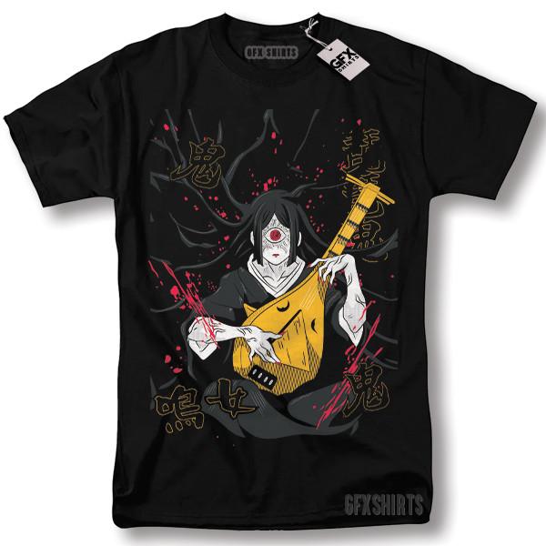 Demon Slayer Nakime Kimetsu Shirt Anime Manga Kimetsu No Yaiba Cosplay T-shirt S