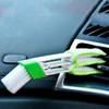 Multifunction Car Air Vent Cleaner Mini Double-end Micro Fiber Vent Duster Removable Cloth Cover Portable Cleaning Brush For Car