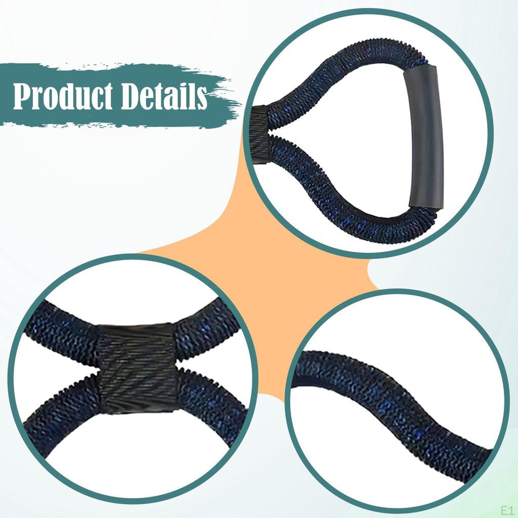 8 Shape Resistance Band Arm Exerciser Foot Leg Hand Stretcher for Men Women Fitness Pull Rope