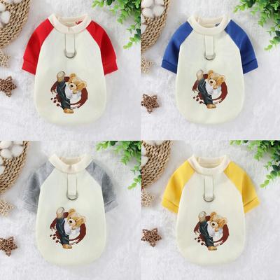 Maglione in pile per animali domestici a due zampe Autunno e Inverno Cucciolo Cane Gatto Teddy Orso di peluche Può essere trainato Senza cappello Abbigliamento sportivo