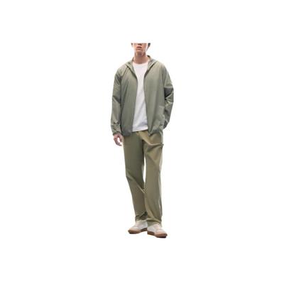 Outdoor Series Sports Casual Simple Solid Color Hooded Breathable UV Protection Sun Protection Jacket Men Jacket Coffee-Gray 952527607-4