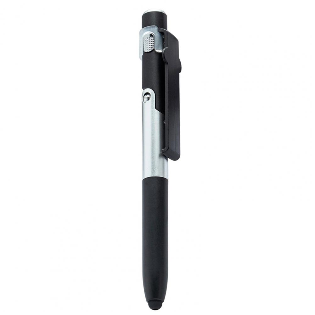 4-in-1 Mobile Phone Stylus Ballpoint Pen With LED Light Phone Stand Smooth Writing Touchscreen Pen