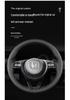 Genuine Leather Hand-Stitched Steering Wheel Cover for Honda Civic, Accord, CRV, HR-V, Fit, and Guandao Models